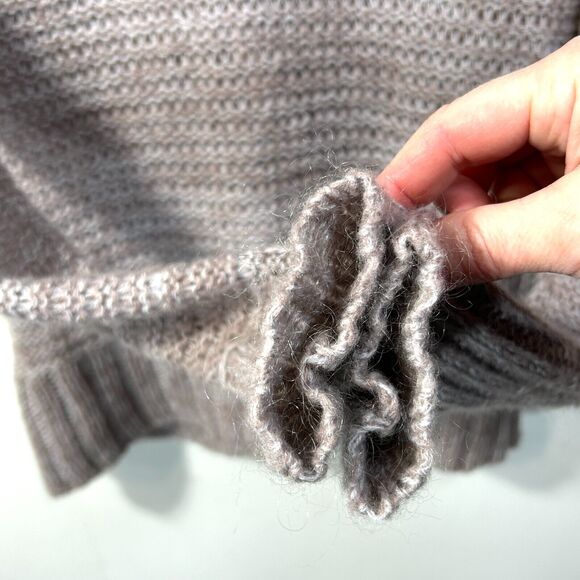 Aerie V Neck Sweater Mohair Wool Women S Open Knit Comfy Soft Lightweight layer - Picture 7 of 10